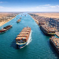 Логистические маршруты через Суэцкий канал в 2026 году