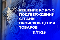 Конституционный суд РФ защитил права импортеров при подтверждении страны происхождения товаров